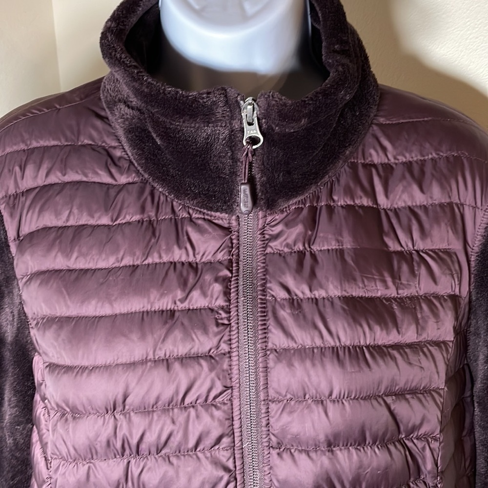 32 Degrees Heat Faux Fur Puffer Lightweight Jacket Size Large - Picture 2 of 8